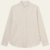 Kristian Linen Shirt Ivory/Walnut - Les Deux