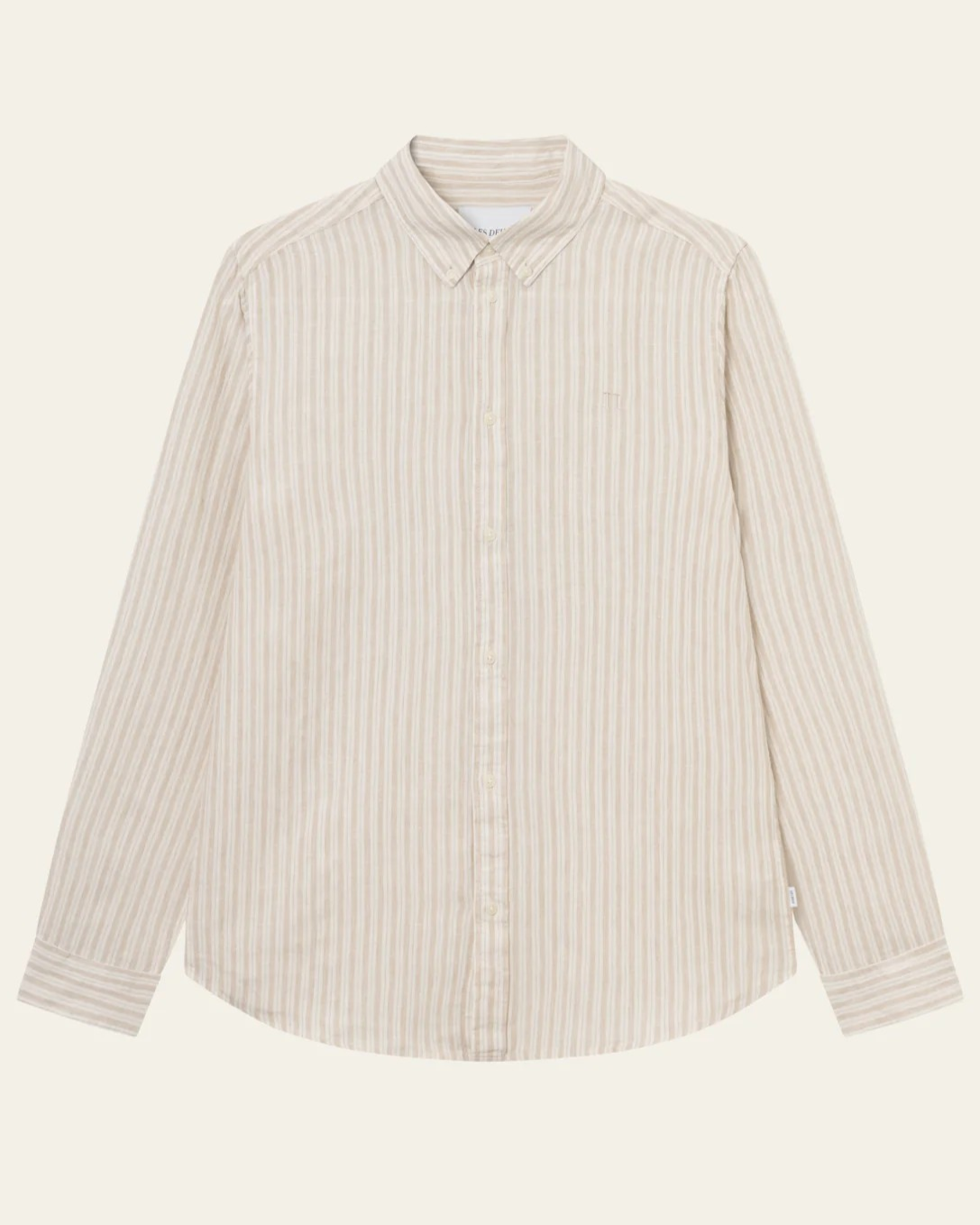 Kristian Linen Shirt Ivory/Walnut - Les Deux