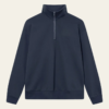 Crew Half-Zip Dark Navy - Les Deux