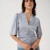 Bianca Blouse Grey Blue - Gestuz