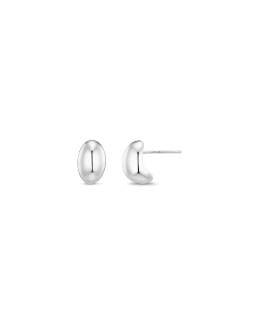 Polished Dome Earrings Silver - Orelia