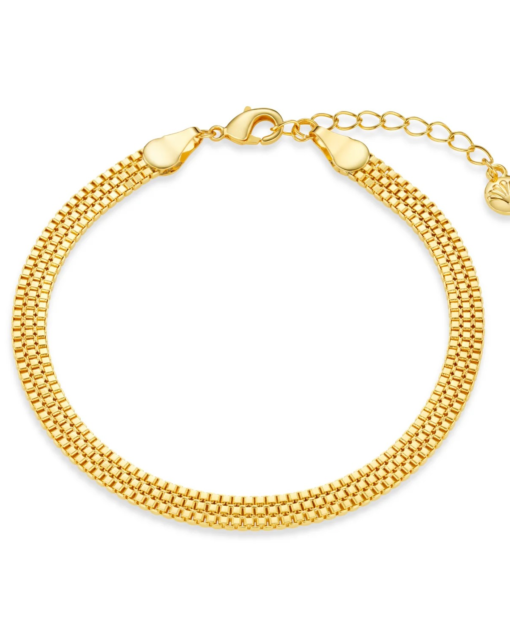 Flat Box Chain Bracelet - Orelia