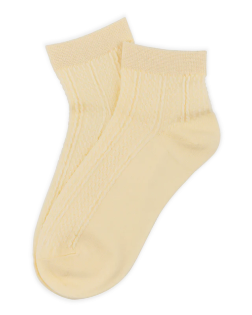 Sofie Ankle Socks Light Yellow - Sui Ava