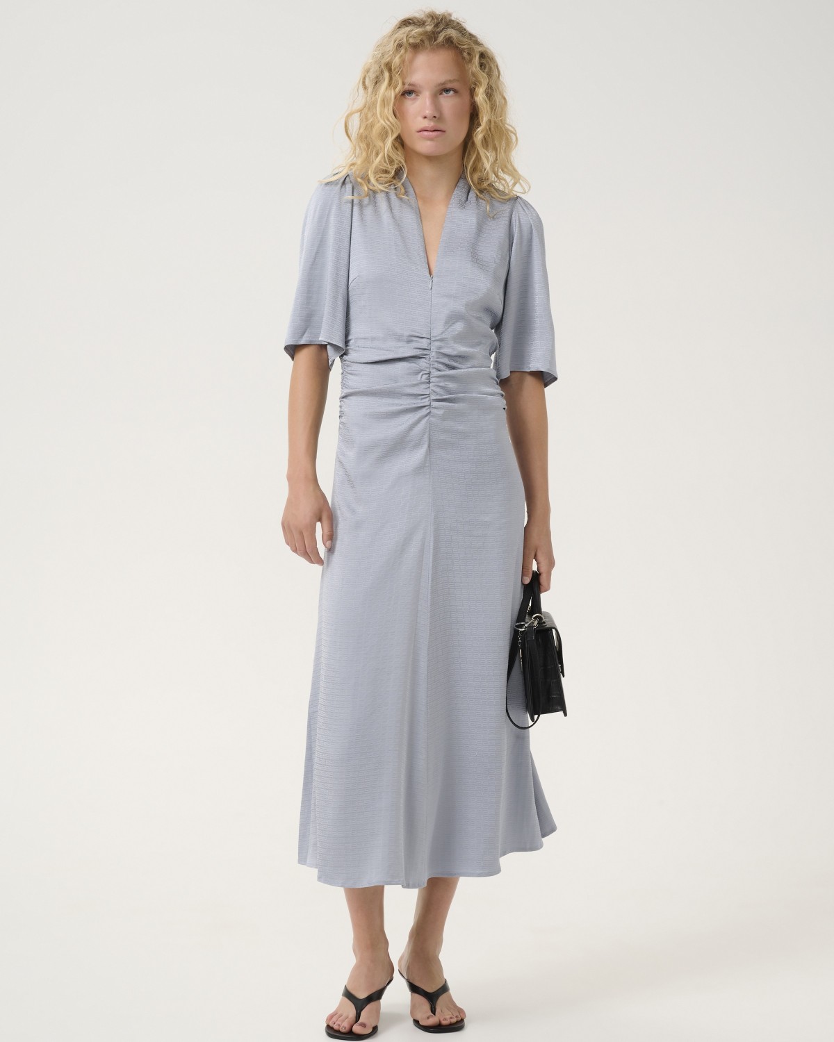 Bianca Dress Grey Blue - Gestuz