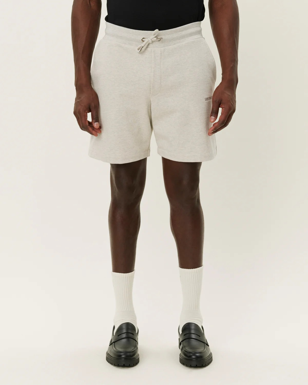 Dexter Sweatshorts Ivory Melange - Les Deux