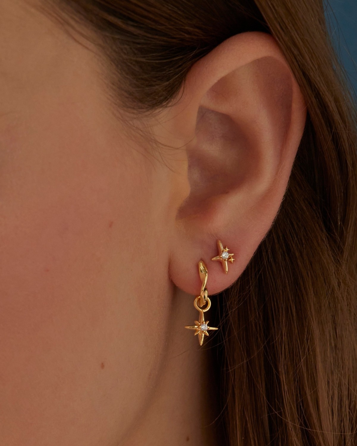 Aurora Earrings Gold - Sparv