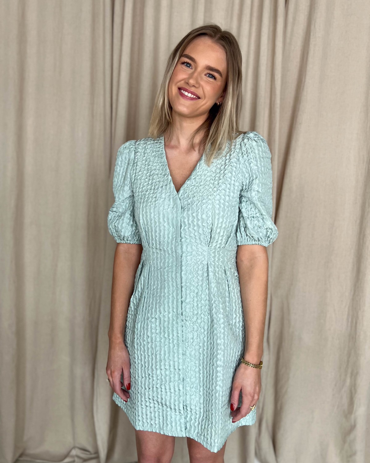 Paris By Night Dress Mint Green - Dry Lake