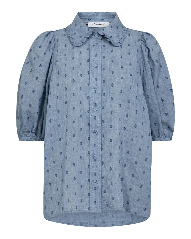 Dottie Shirt Dusty Blue - Co`Couture