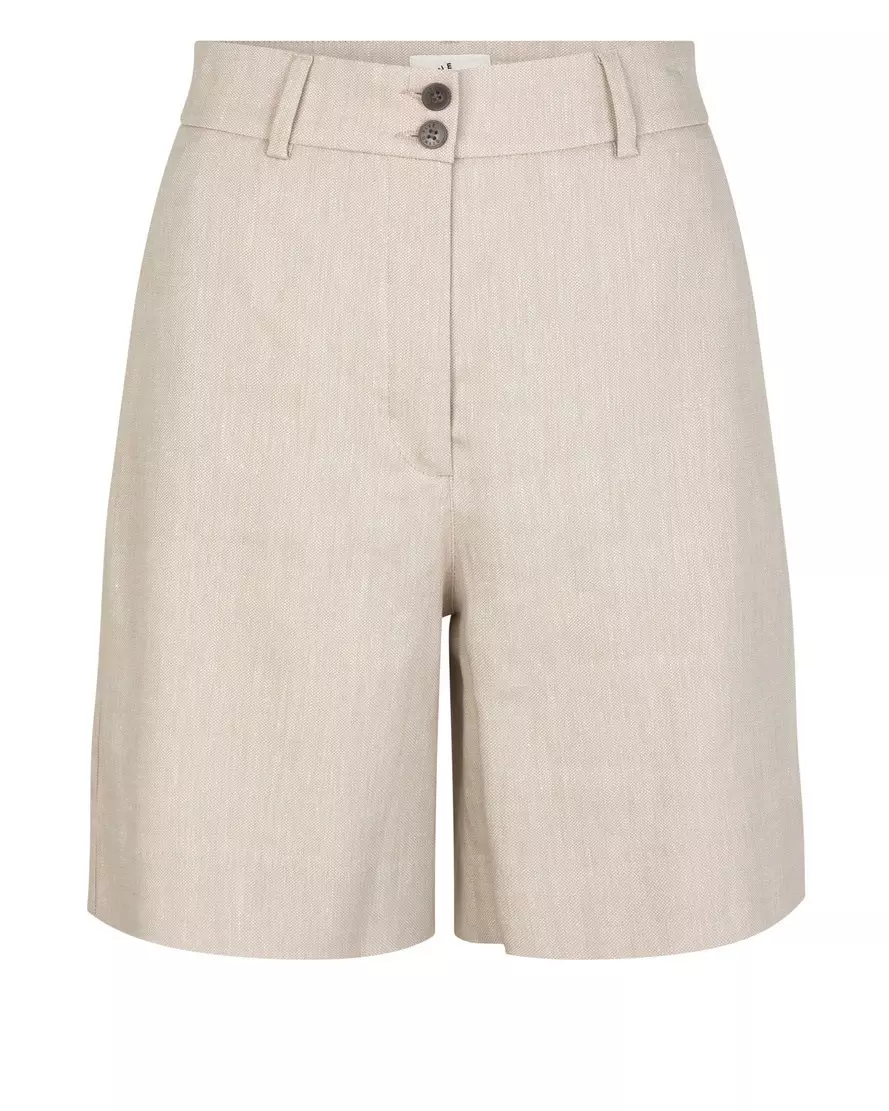 Laura Midi Shorts 769 Sand Linen - Five Units
