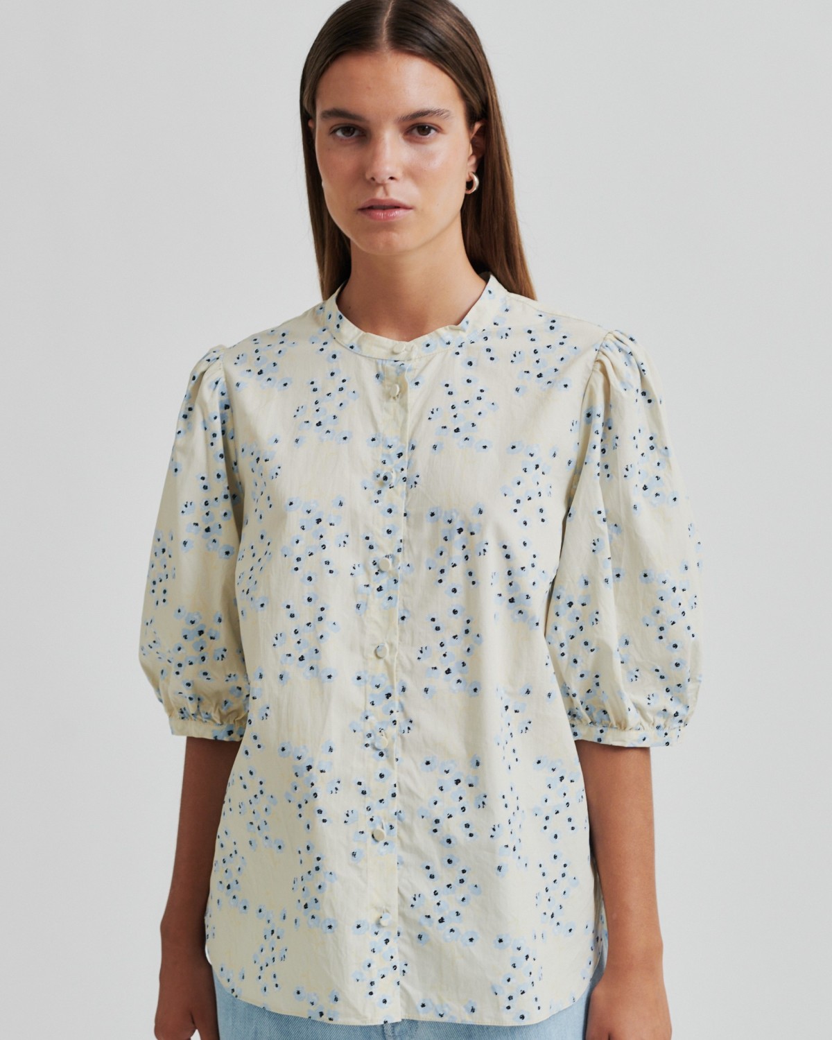 Claud SS Shirt Powder Blue - Second Female