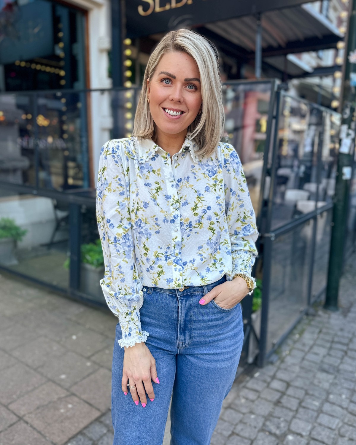 Yastilera Shirt Star White/Sumelli - YAS
