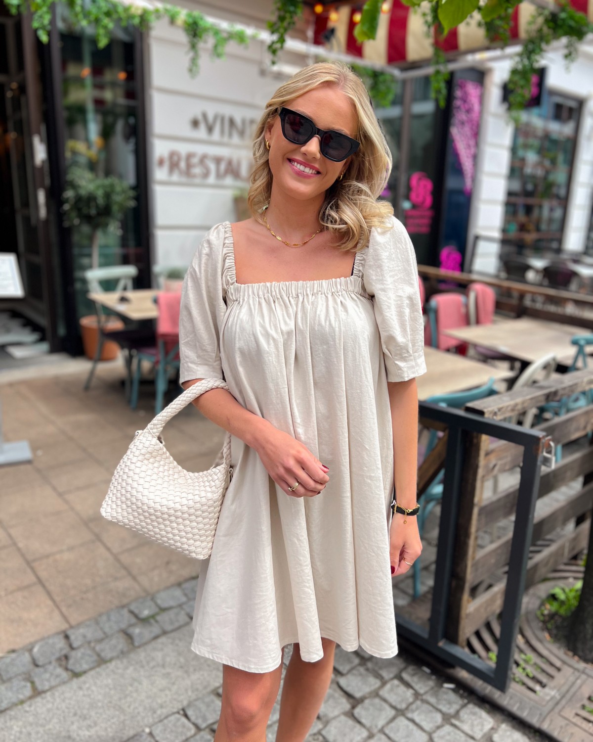 Elarah Linen Short Dress - Gestuz