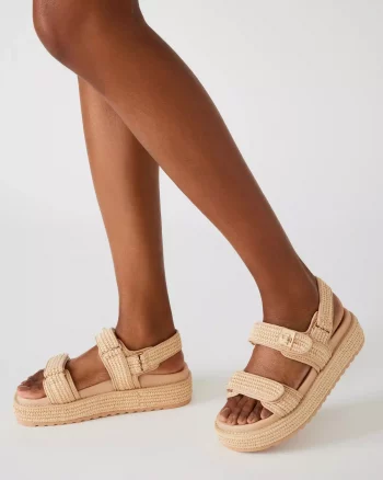 Bigmona Sandal Natural Raffia - Steve Madden