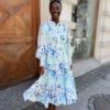 Yasbilla Long Dress Halogen Blue - Yas