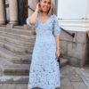 Agatha Fitted Dress Gray Dawn - Second Female