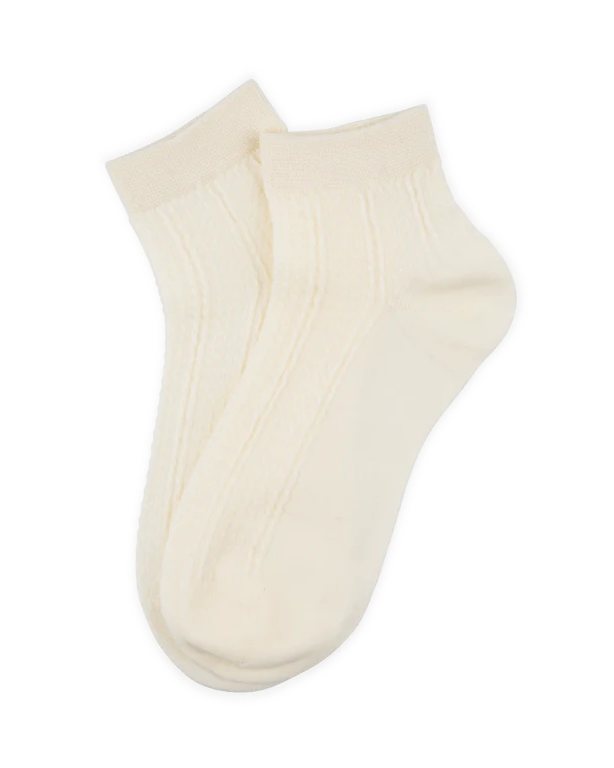 Sofie Ankle Socks Cream - Sui Ava
