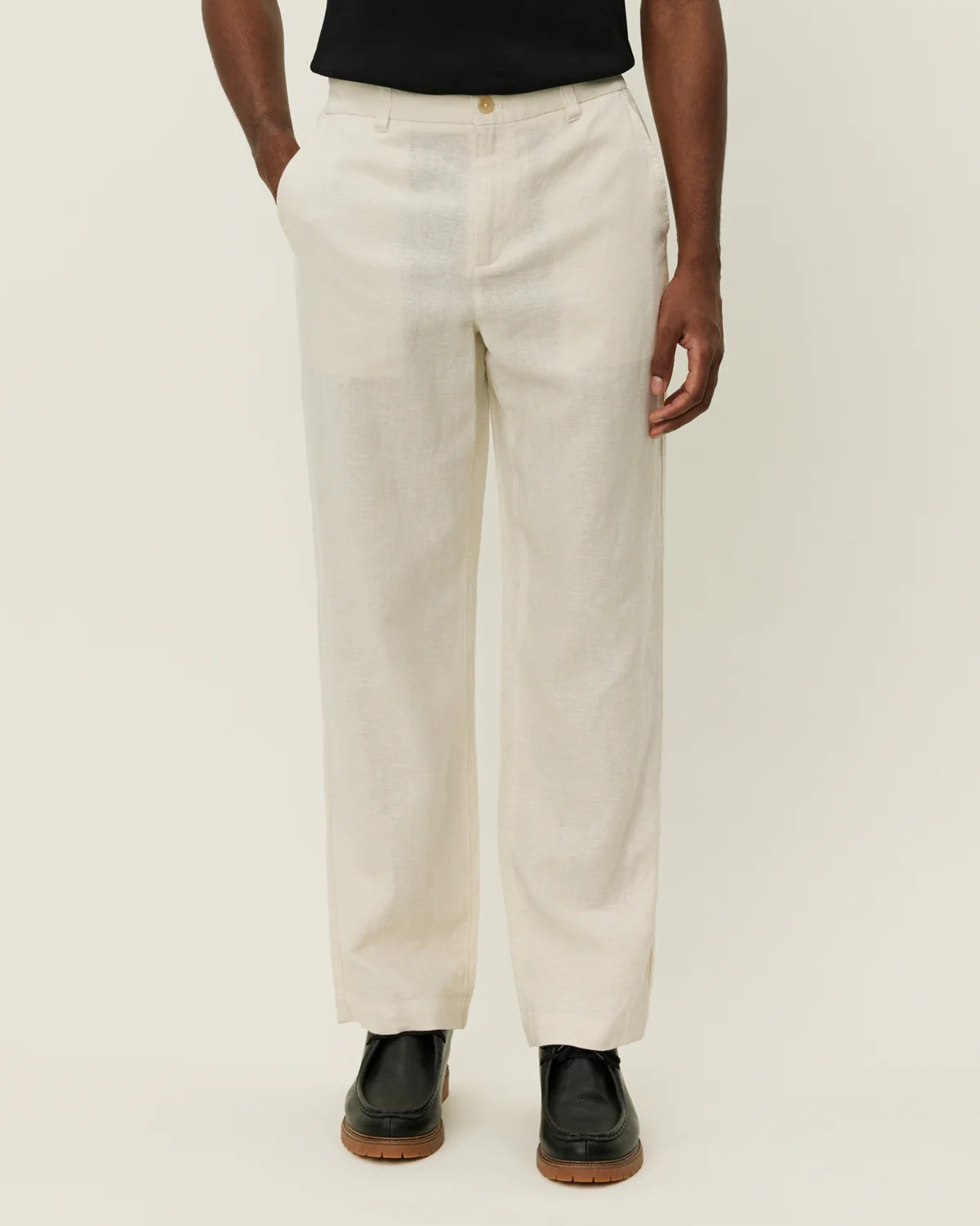 Pino Linen Pants Ivory - Les Deux
