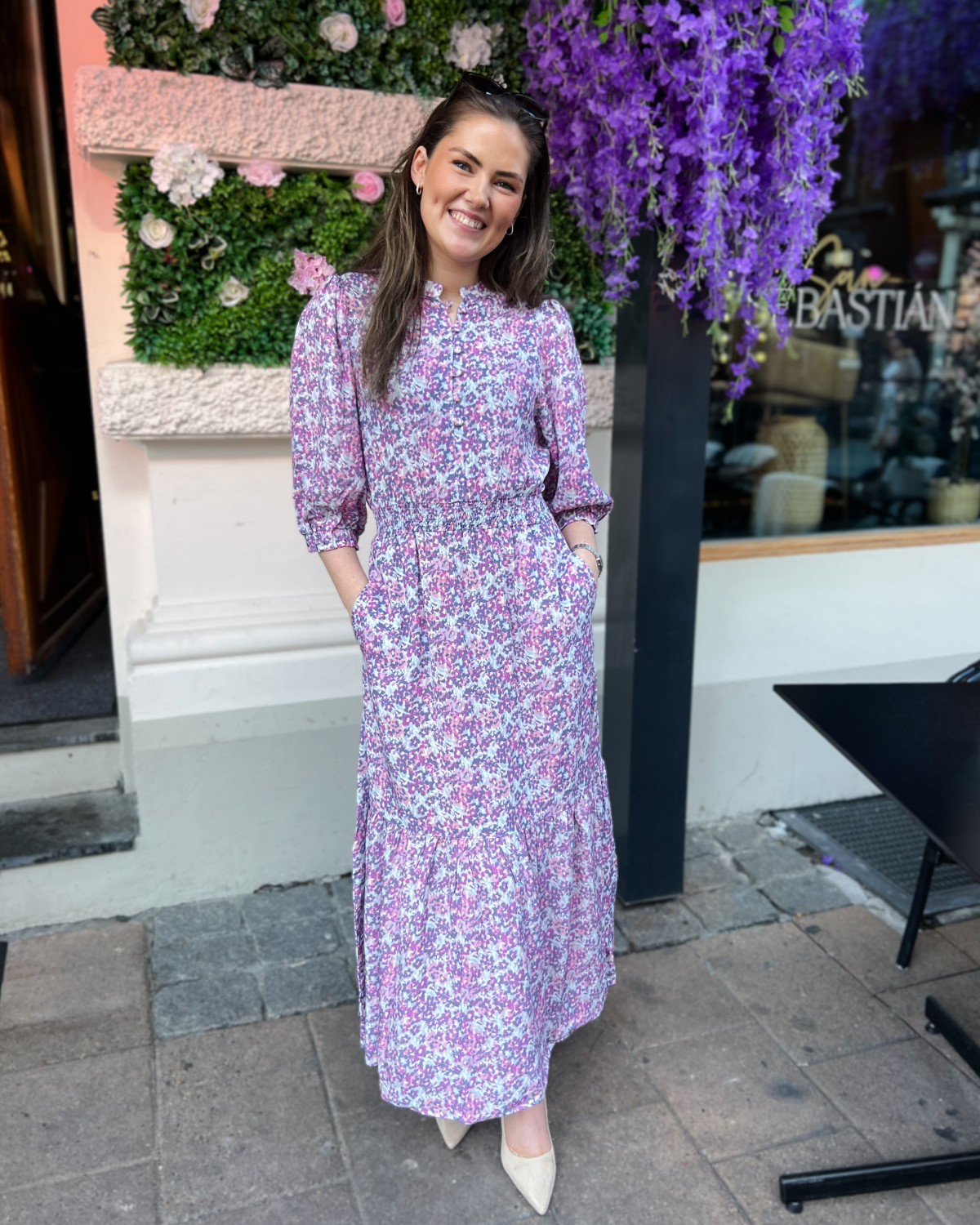 Caroline Maxi dress Pink/purple - Milli&me