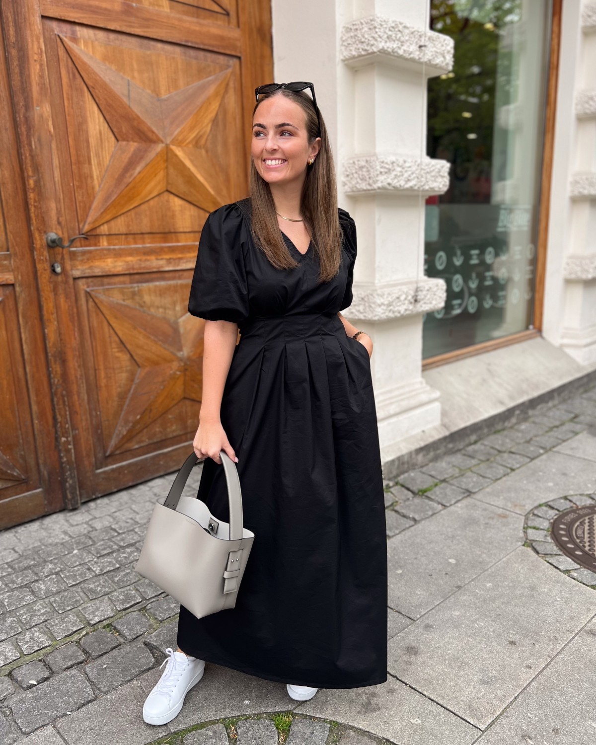 Poppy Pleat Dress Black - Co’Couture