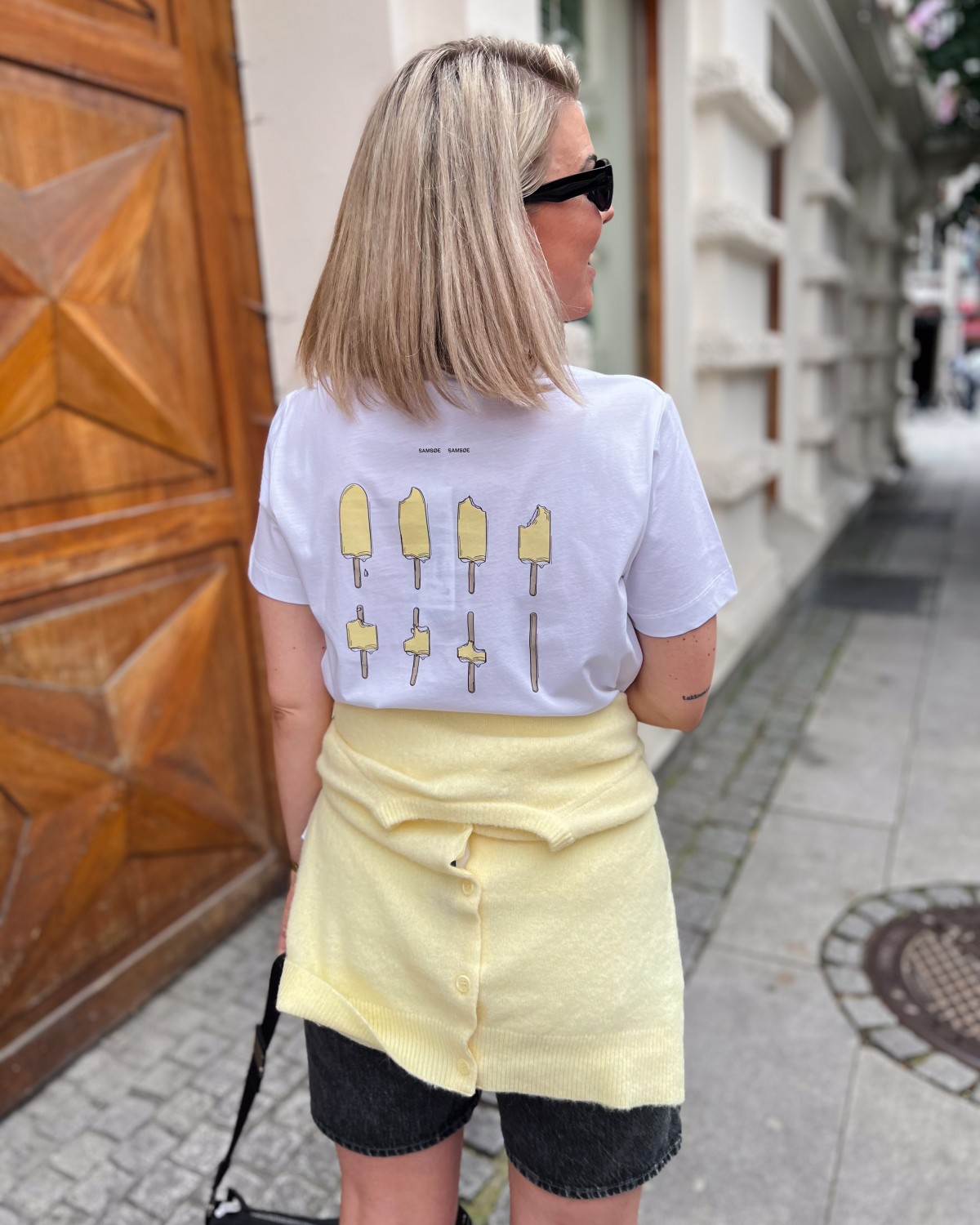 Sacamino T-Shirt Eight Ice Flan - Samsøe Samsøe