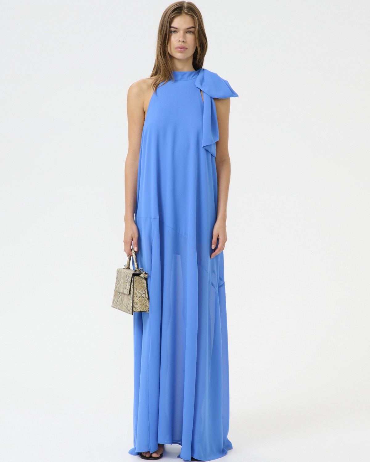 Sanka Maxi Dress Palace Blue - Gestuz