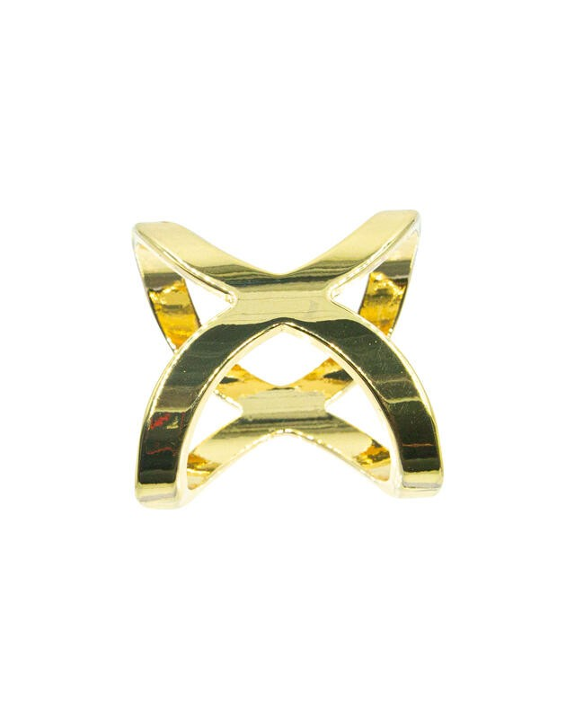 Skjerf Ring Enkel Gull - Intex