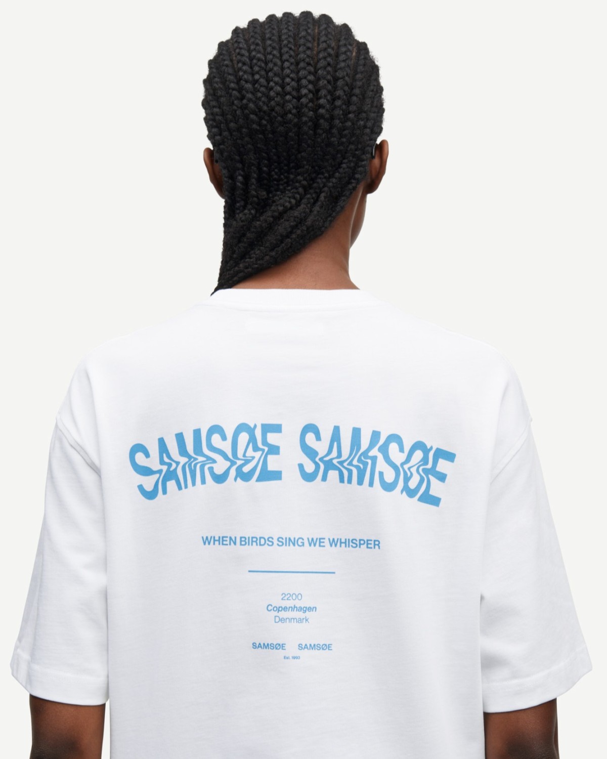 Saswirl T-Shirt Swirl Blue Jasper - Samsøe Samsøe