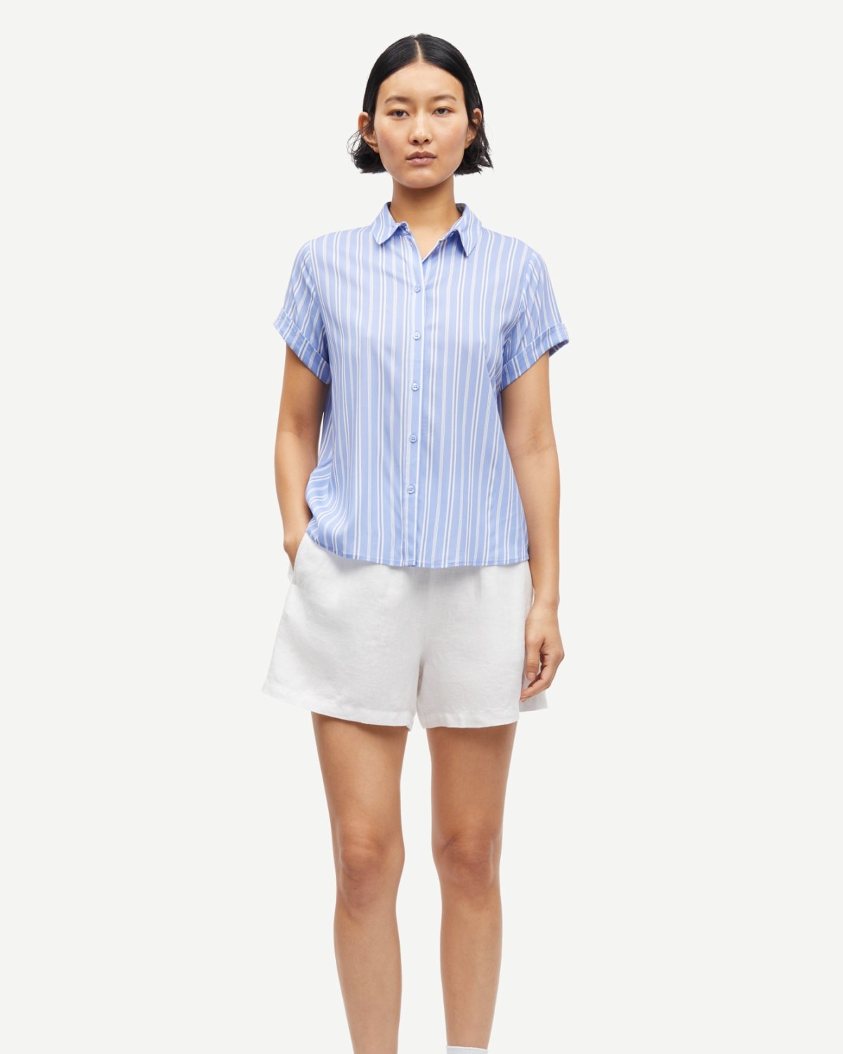 Maren String Shorts Egret - Samsøe Samsøe
