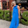 Sanka Maxi Dress Palace Blue - Gestuz