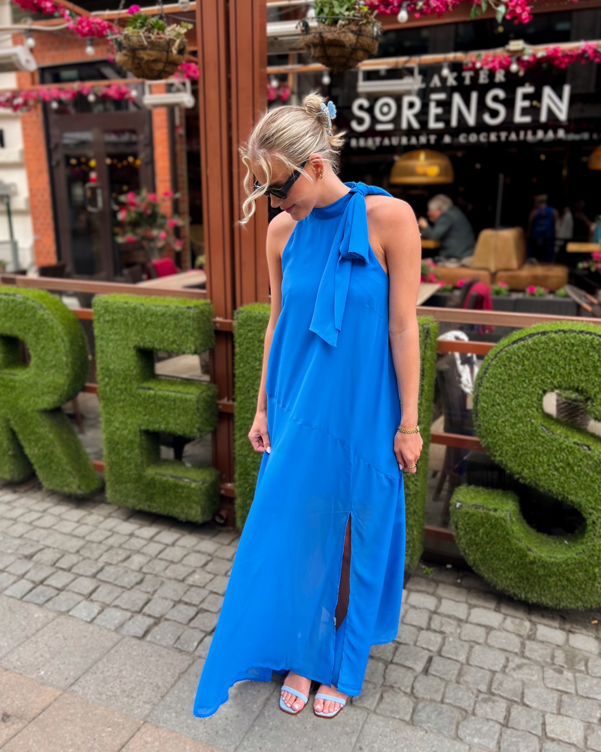 Sanka Maxi Dress Palace Blue - Gestuz