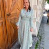 Sally Long Dress Turquoise Multiflower - American Dreams
