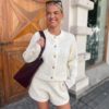 Nadia Shorts Cream - Urban Pionees