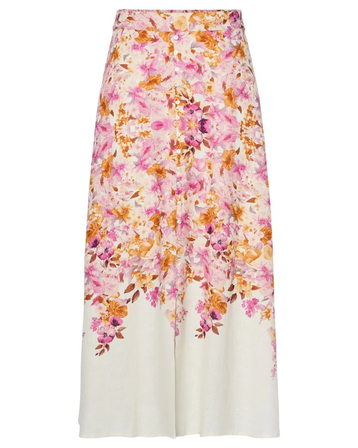 Yascleo Long Skirt Birch/Cleo Print - YAS