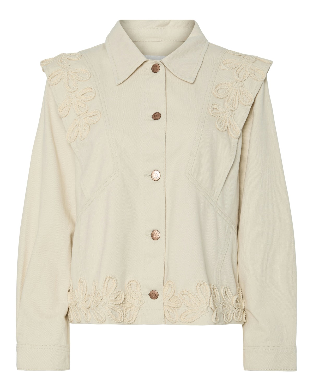 Yasluina Denim Jacket Birch - Yas