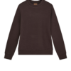 Abel Crew Neck Chocolate Brown - Mos Mosh