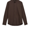Marco Jersey Shirt Chocolate Brown - Mos Mosh