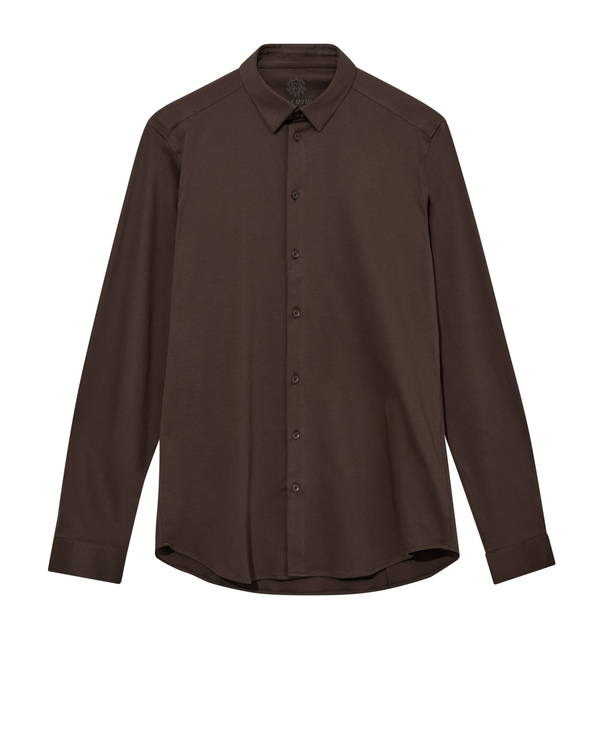 Marco Jersey Shirt Chocolate Brown - Mos Mosh