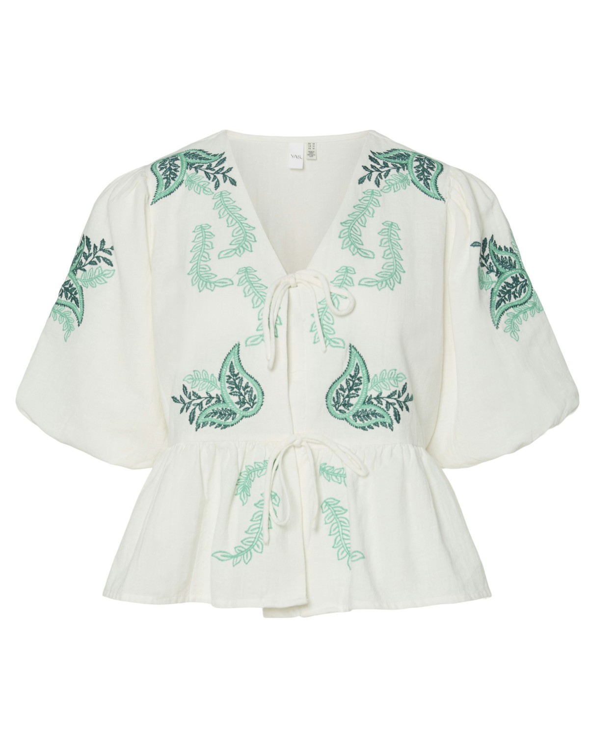 Yaspine Tie Top White/Pine - Yas