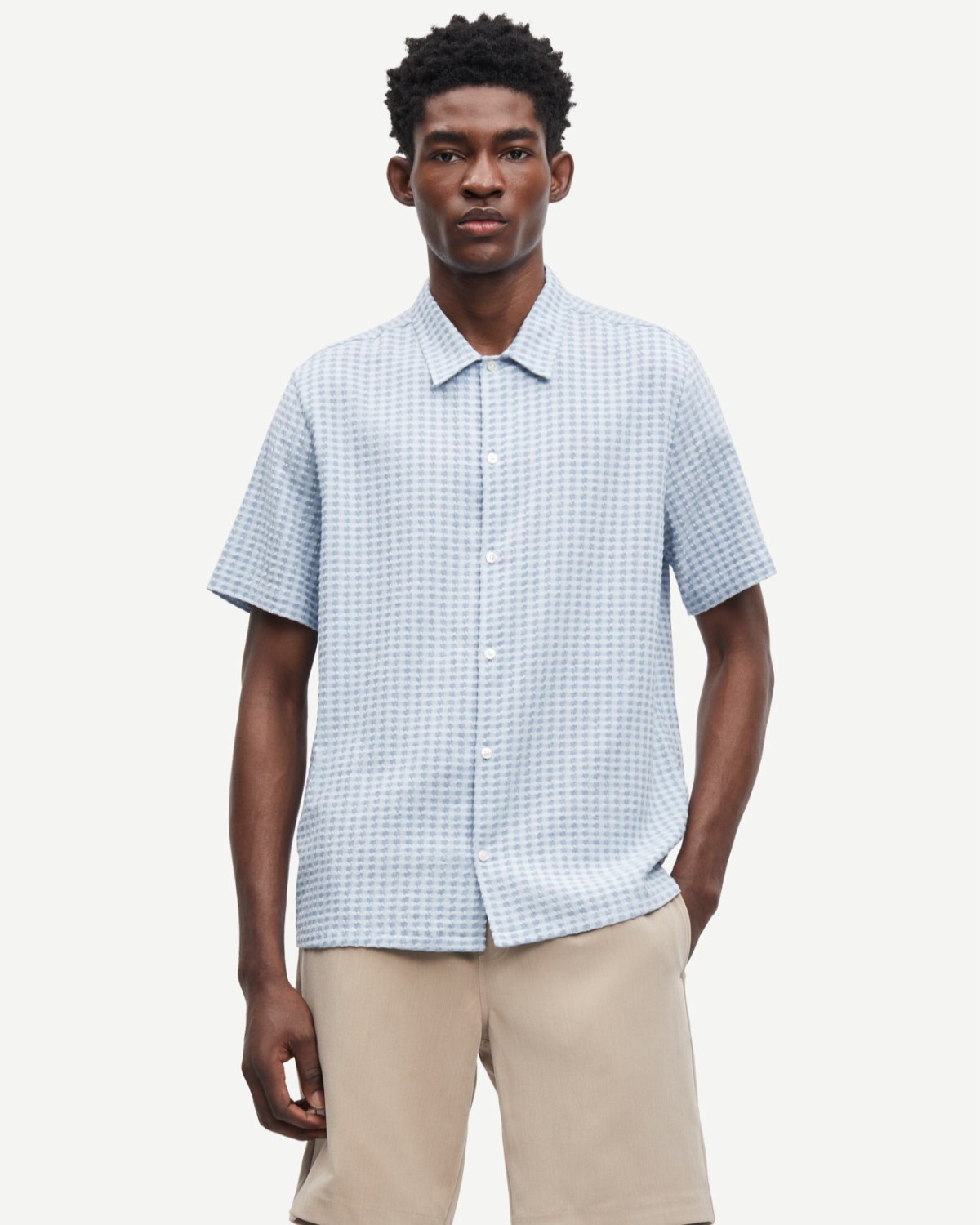 Avan JX Shirt Gray Dawn - Samsøe Samsøe