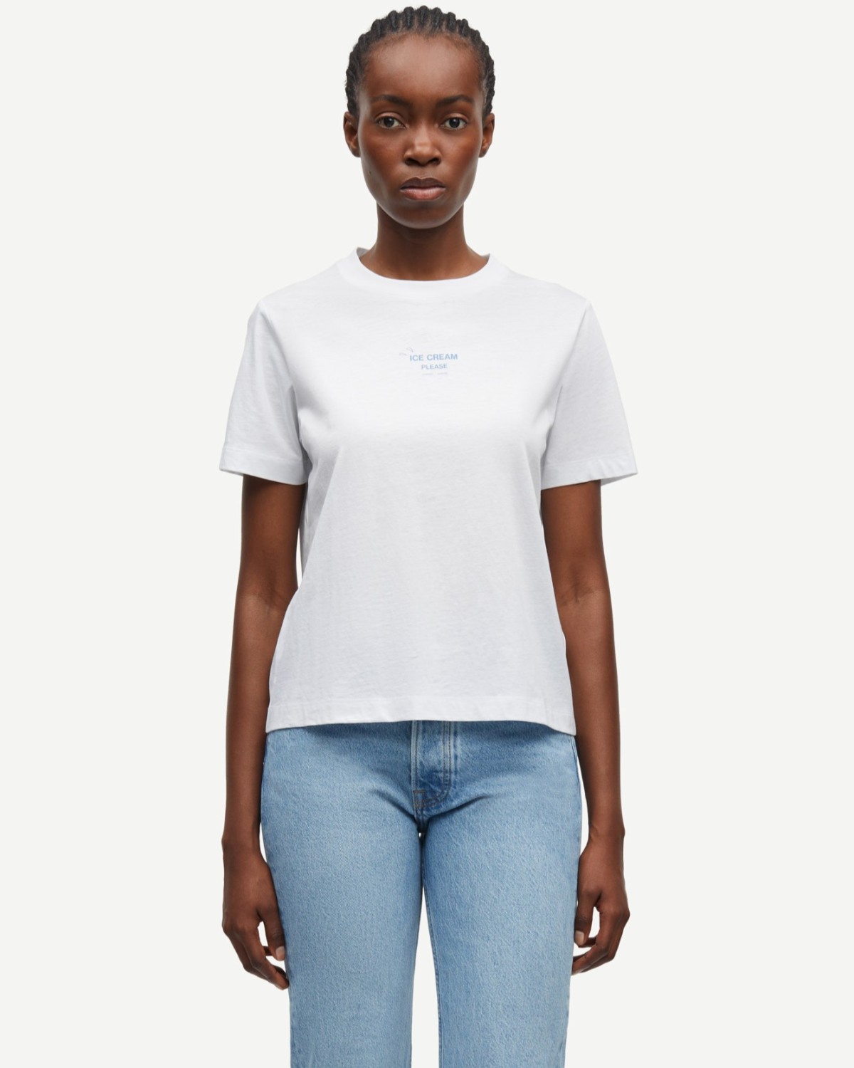 Sacamino T-Shirt Ice Blue - Samsøe Samsøe