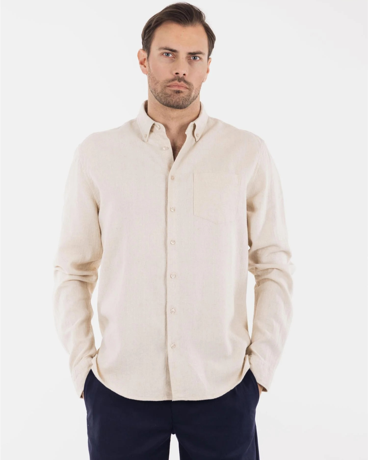 Thad Shirt Light Sand - Urban Pioneers
