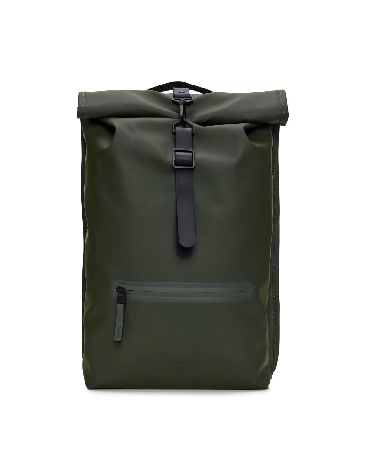 Rolltop Rucksack Green - Rains
