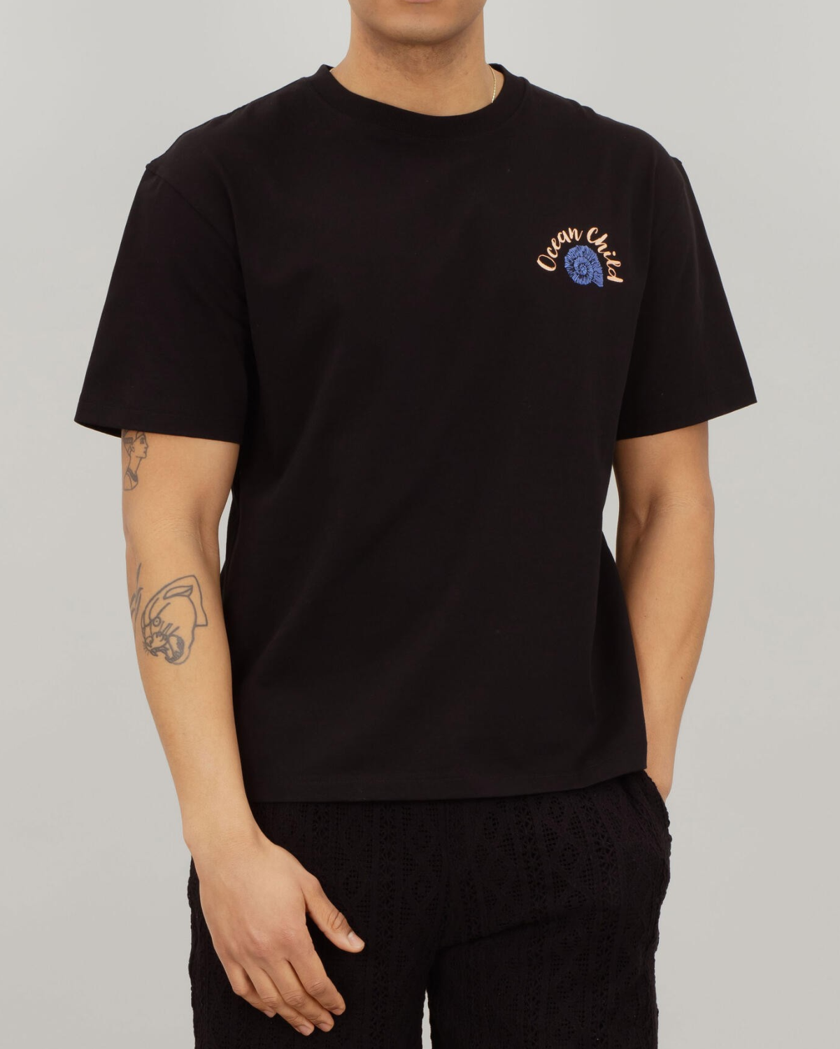 Enea Tee Black Ocean Child - Urban Pioneers