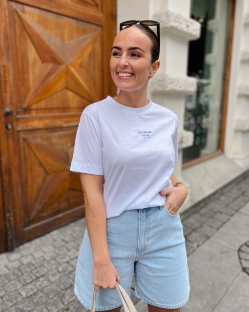 Sacamino T-Shirt Ice Blue - Samsøe Samsøe