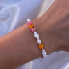 Bendiks Armbånd Rosa og Oransje - Sørlandsperler
