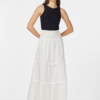 Yassila HW Maxi Skirt Star White - Yas