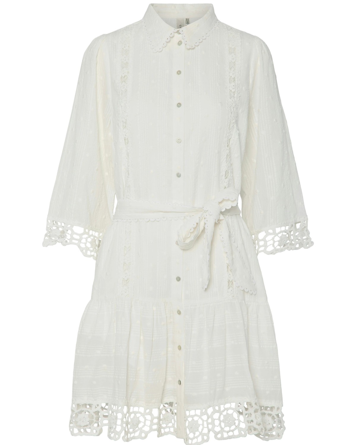 Yasthia Shirt Dress Star White - Yas