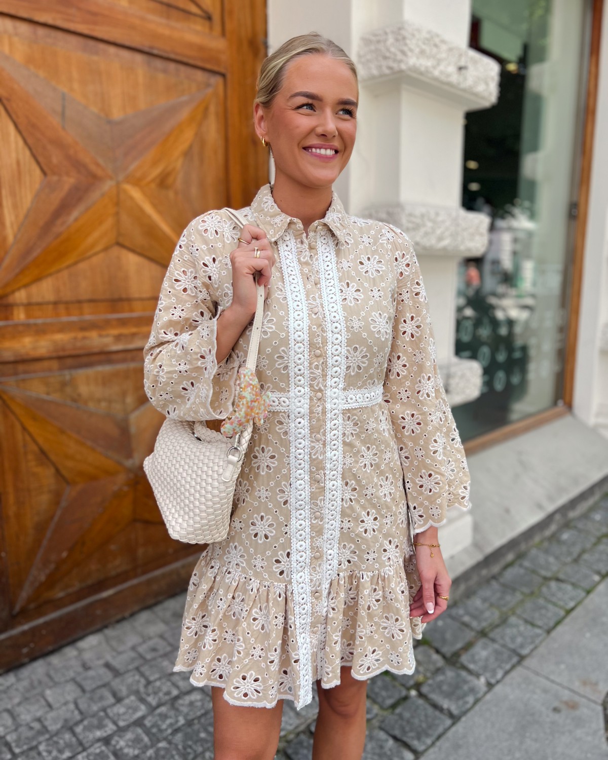 Yasjenny Shirt Dress Irish Cream - Yas