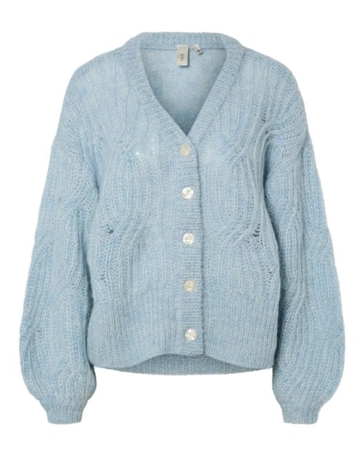 Yaszuma Knit Cardigan Clear Sky - Yas