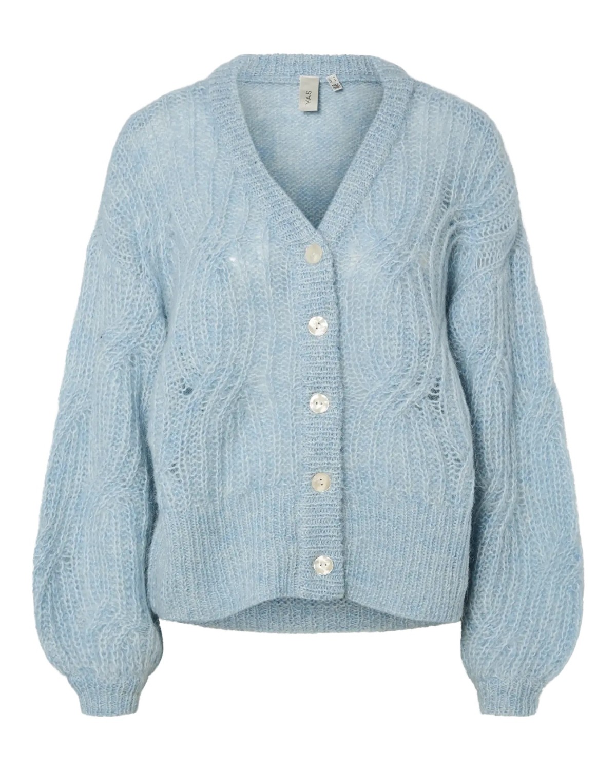 Yaszuma Knit Cardigan Clear Sky - Yas